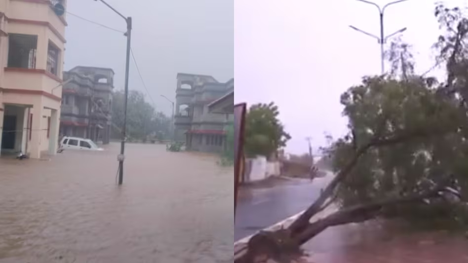 Cyclone Biparjoy: खंभे टूटे-पेड़ उखड़े, सड़कें बनी तालाब-940 गांवों की बिजली गुल... बिपरजॉय का गुजरात में दिखा रौद्र रूप