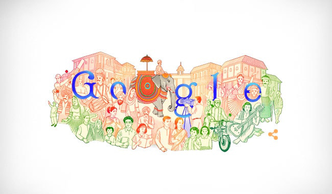 गूगल ने बनाया गणतंत्र दिवस पर खास डूडल