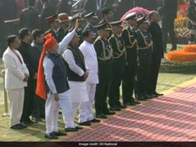  Republic Day Parade:नेशनल वॉर मेमोरियल पहुंचे पीएम मोदी